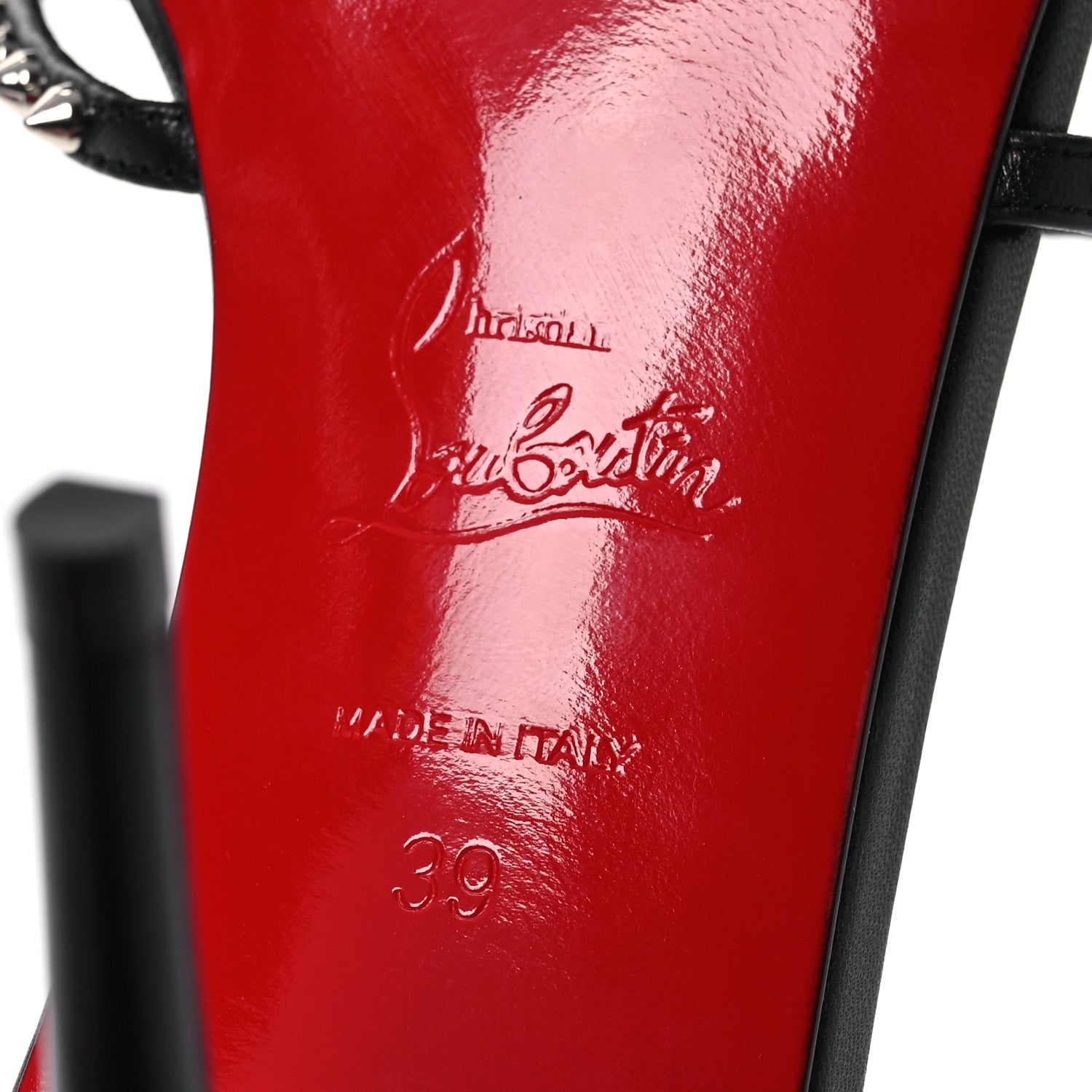 Christian Louboutin Nappa Tatoosh 85 Sandals 39 Black 7 of 10