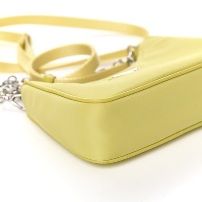Prada Tessuto Nylon Saffiano Mini Re-Edition 2000 Shoulder Bag Ananas 7 of 10