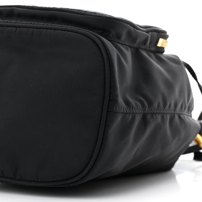 Prada Saffiano Tessuto Nylon Mini Bucket Crossbody Bag Black 9 of 9