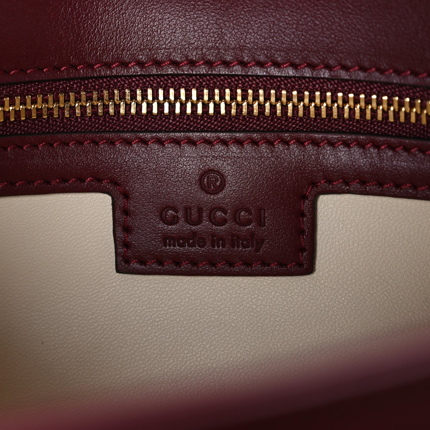 Gucci Calfskin Matelasse Medium GG Marmont Shoulder Bag Ancora Red 6 of 10