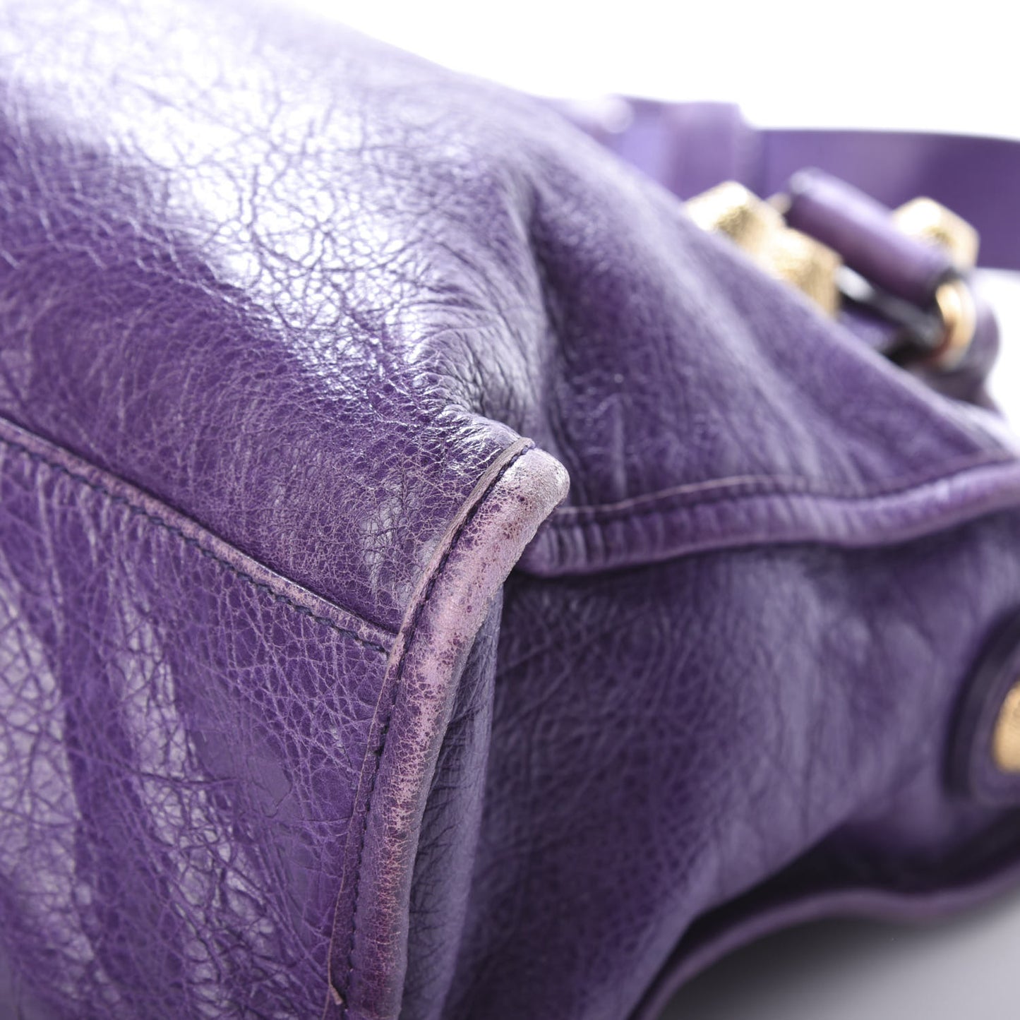 Agneau Giant 21 Gold Hardware City Dark Violet