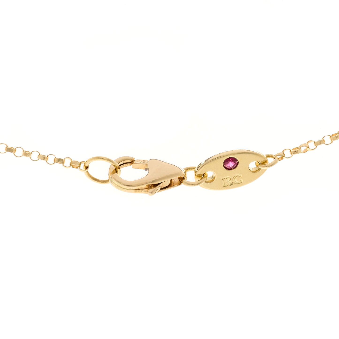 18K Yellow Gold Diamond Love in Verona Flower Five Station Flower Necklace