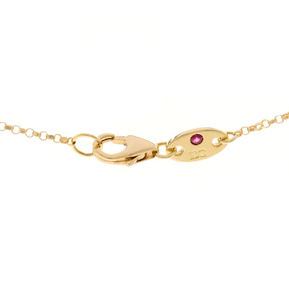 Roberto Coin 18K Yellow Gold Diamond Love in Verona Flower Five Station Flower Necklace 4 of 4