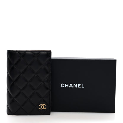 Chanel Lambskin Quilted Passport Holder Black 6 of 6