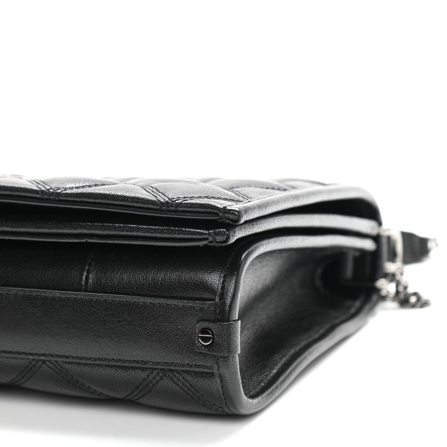 Saint Laurent Lambskin Quilted Mini Becky Chain Bag Black 10 of 11
