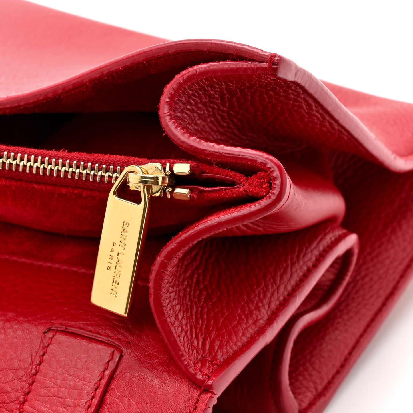 Calfskin Canvas Small Muse Two Red