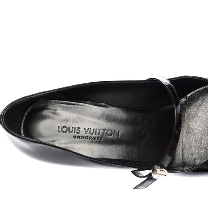 Louis Vuitton Patent Uniformes Silhouette 40mm Pumps 36.5 Black 8 of 9