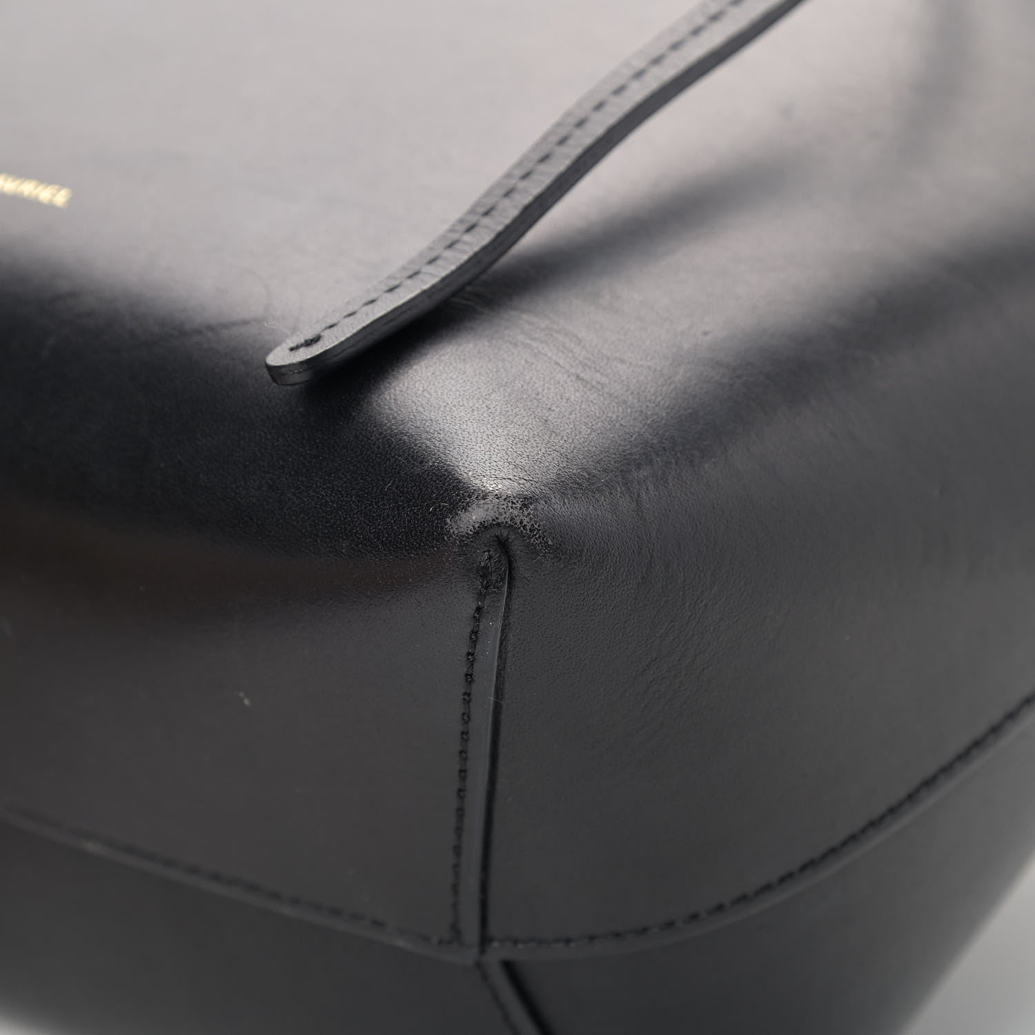 Mansur Gavriel Calfskin Mini Bucket Bag Black Ballerina 7 of 14