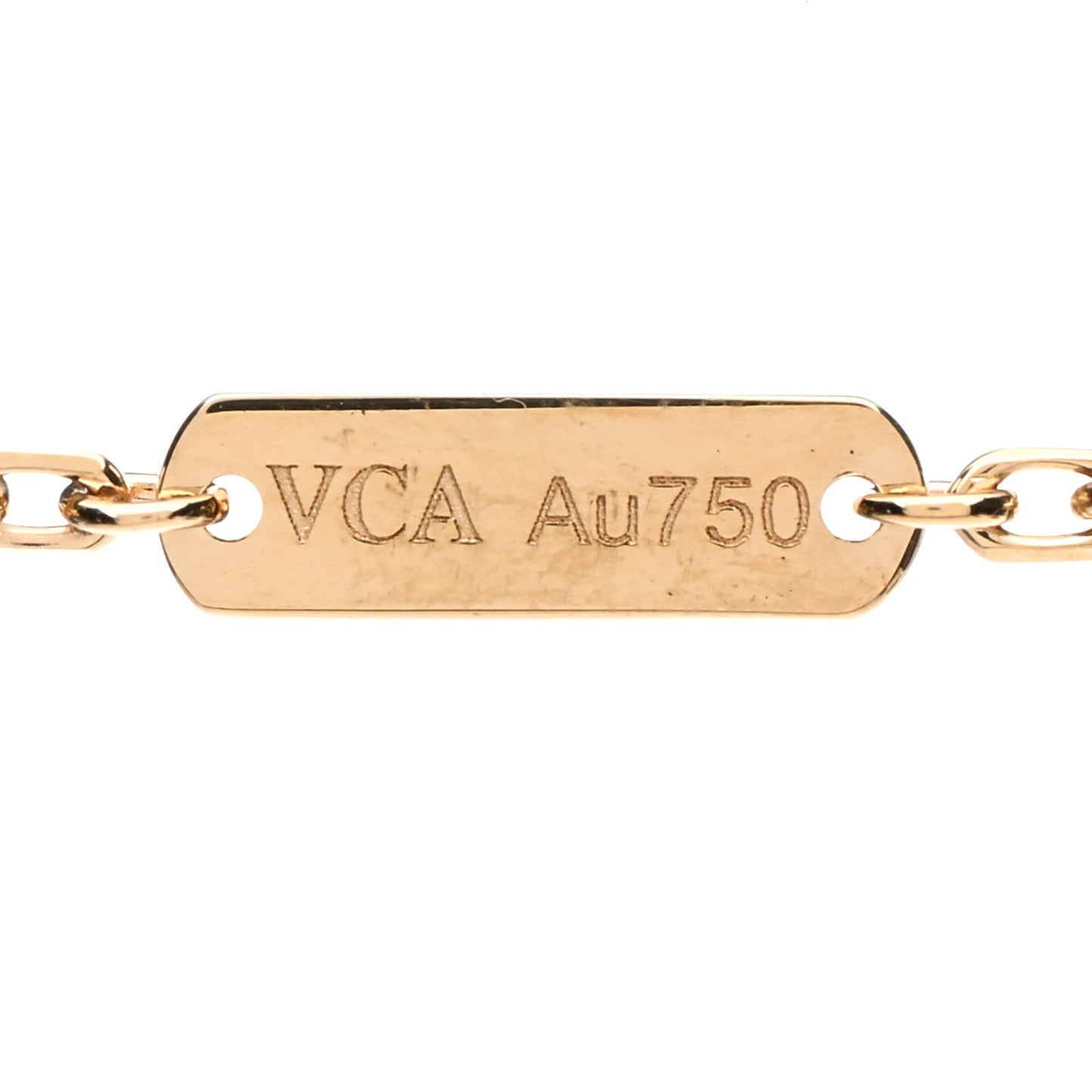 18K Yellow Gold Guilloche Magic Alhambra Long Necklace