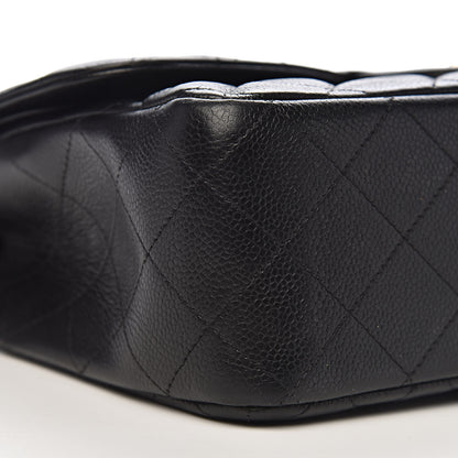 Chanel Caviar Quilted Jumbo Double Flap Black 12 of 15