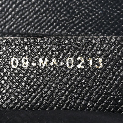 Christian Dior Grained Calfskin Saddle Bag With Strap Black 7 of 9