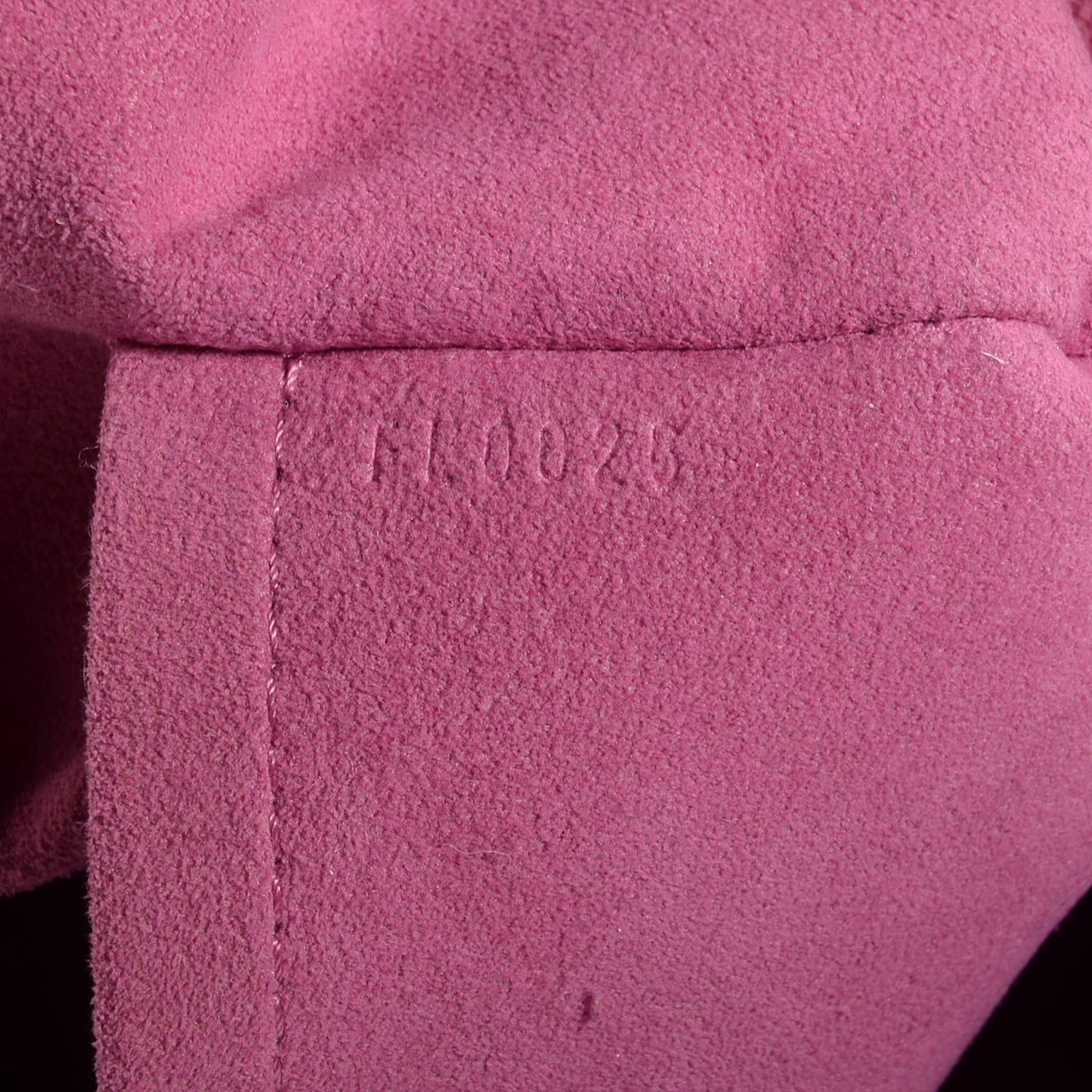 Denim Baggy PM with Long Strap Fuchsia