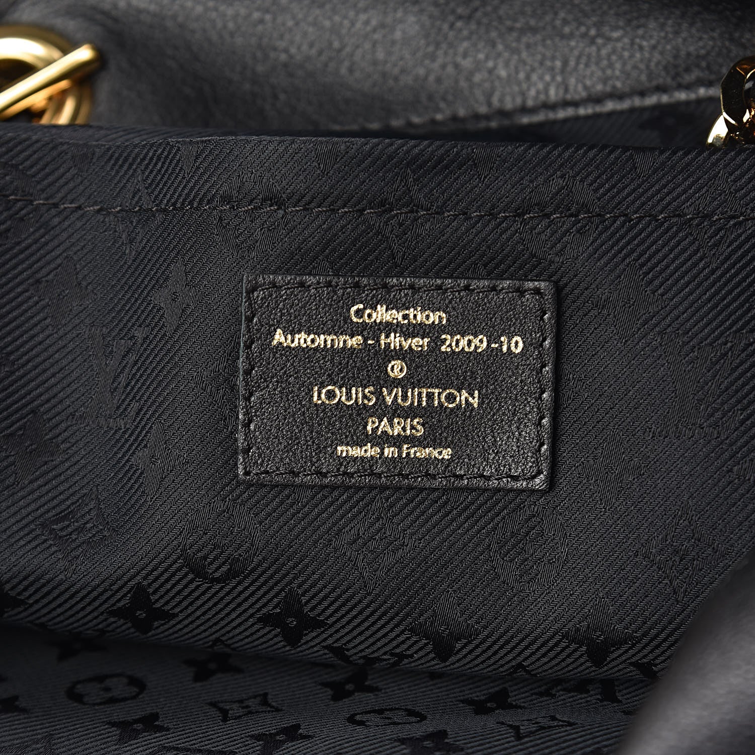 Louis Vuitton Metallic Jacquard Double Jeu Tote Gold 6 of 10