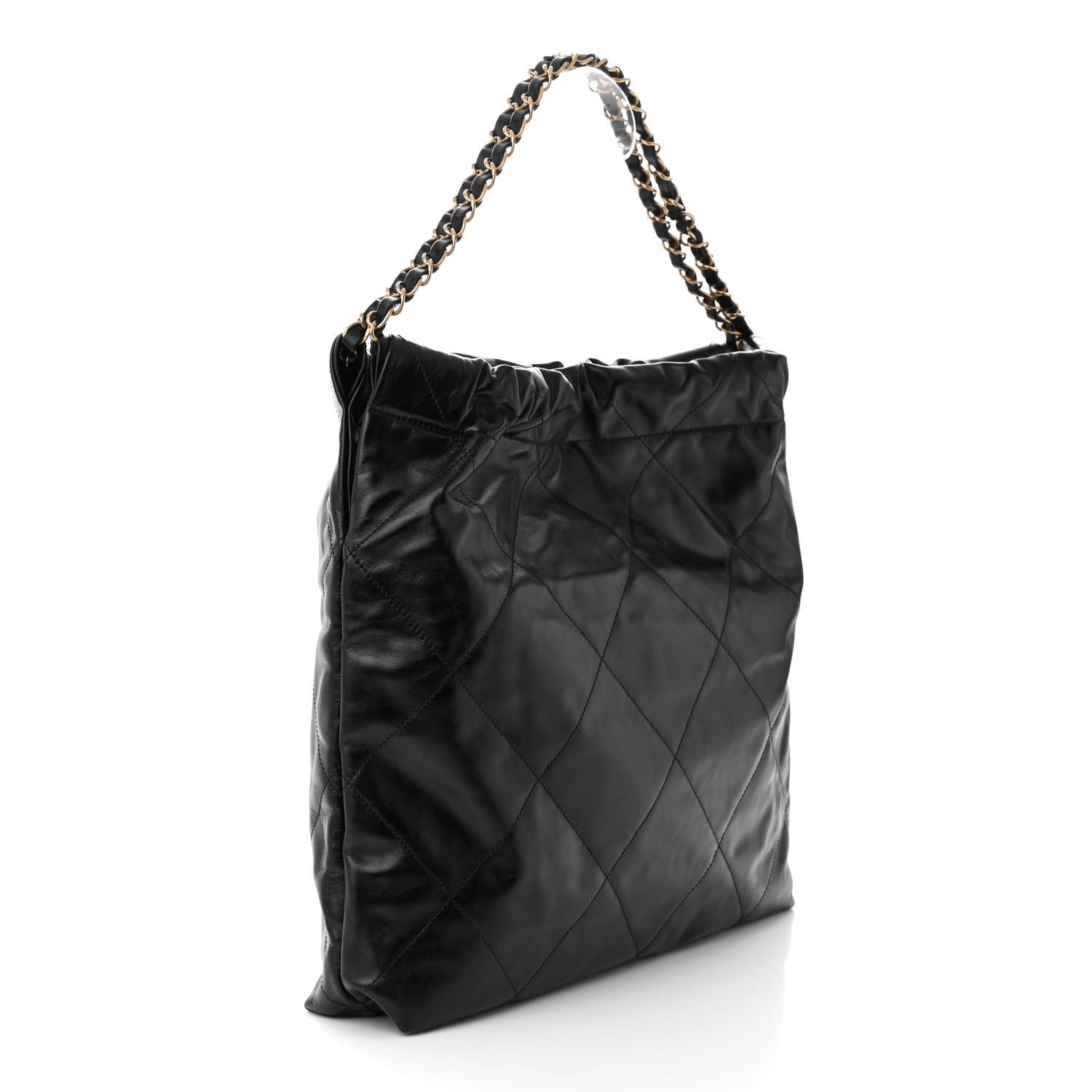 Chanel Shiny Calfskin Quilted Chanel 22 Black 4 of 12