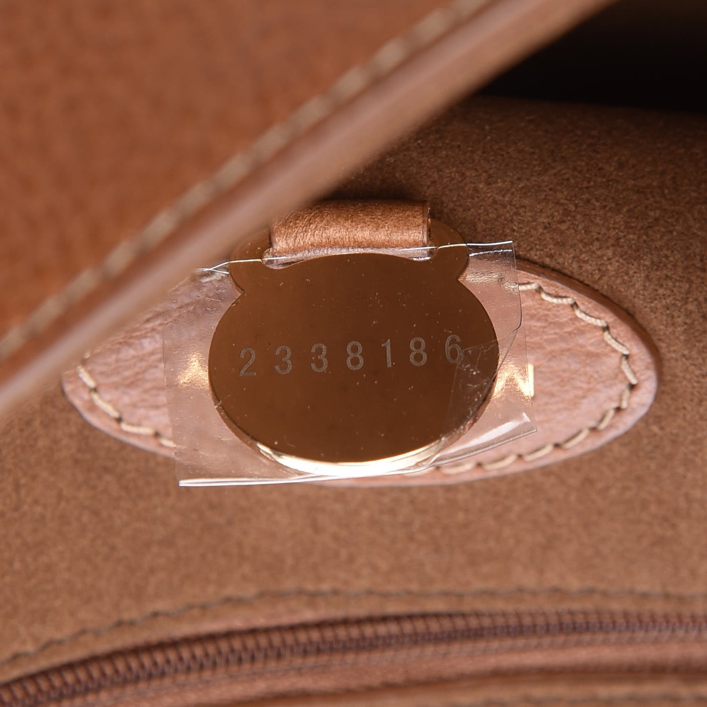 Natural Calfskin Medium Lily Flap Oak