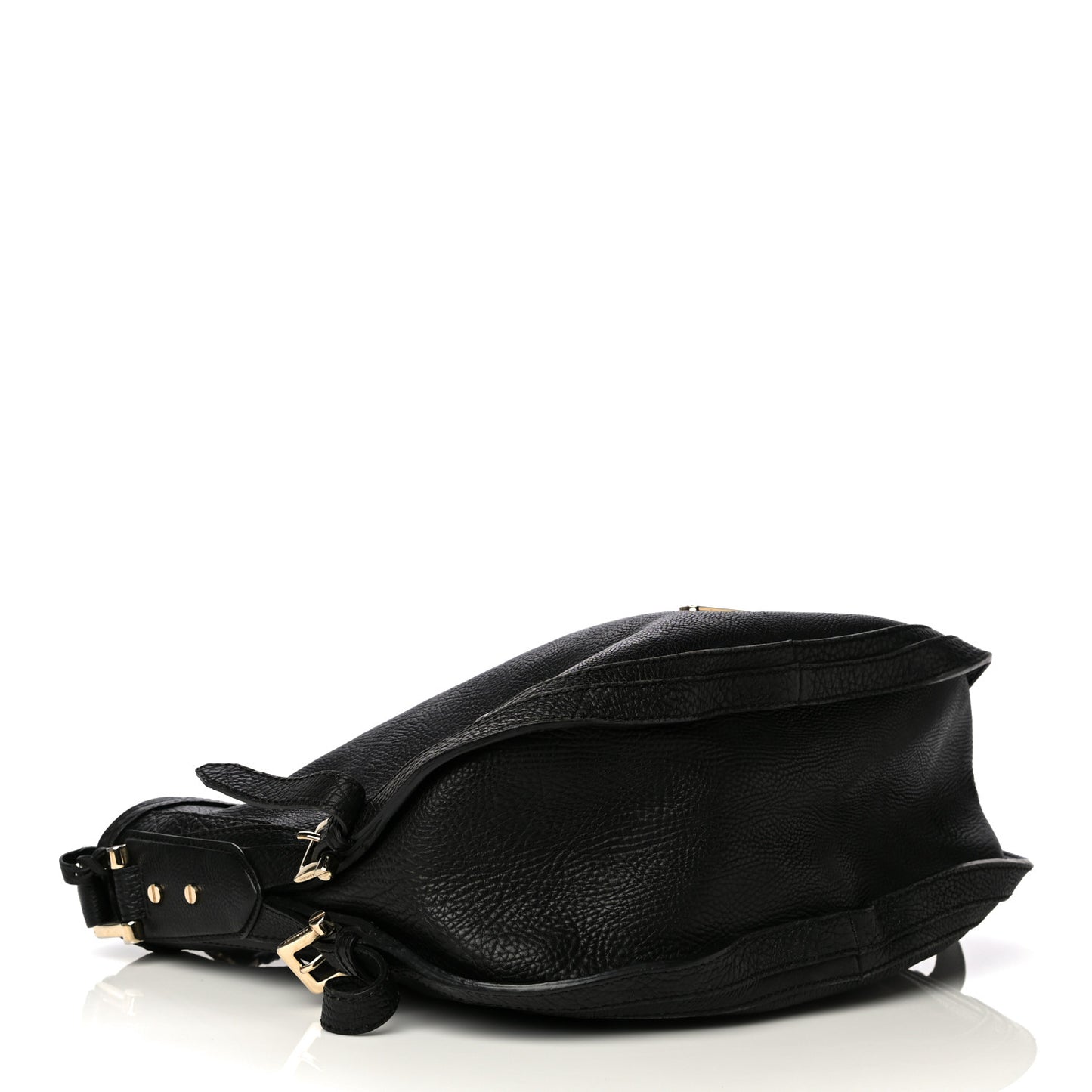 Calfskin Hobo Black