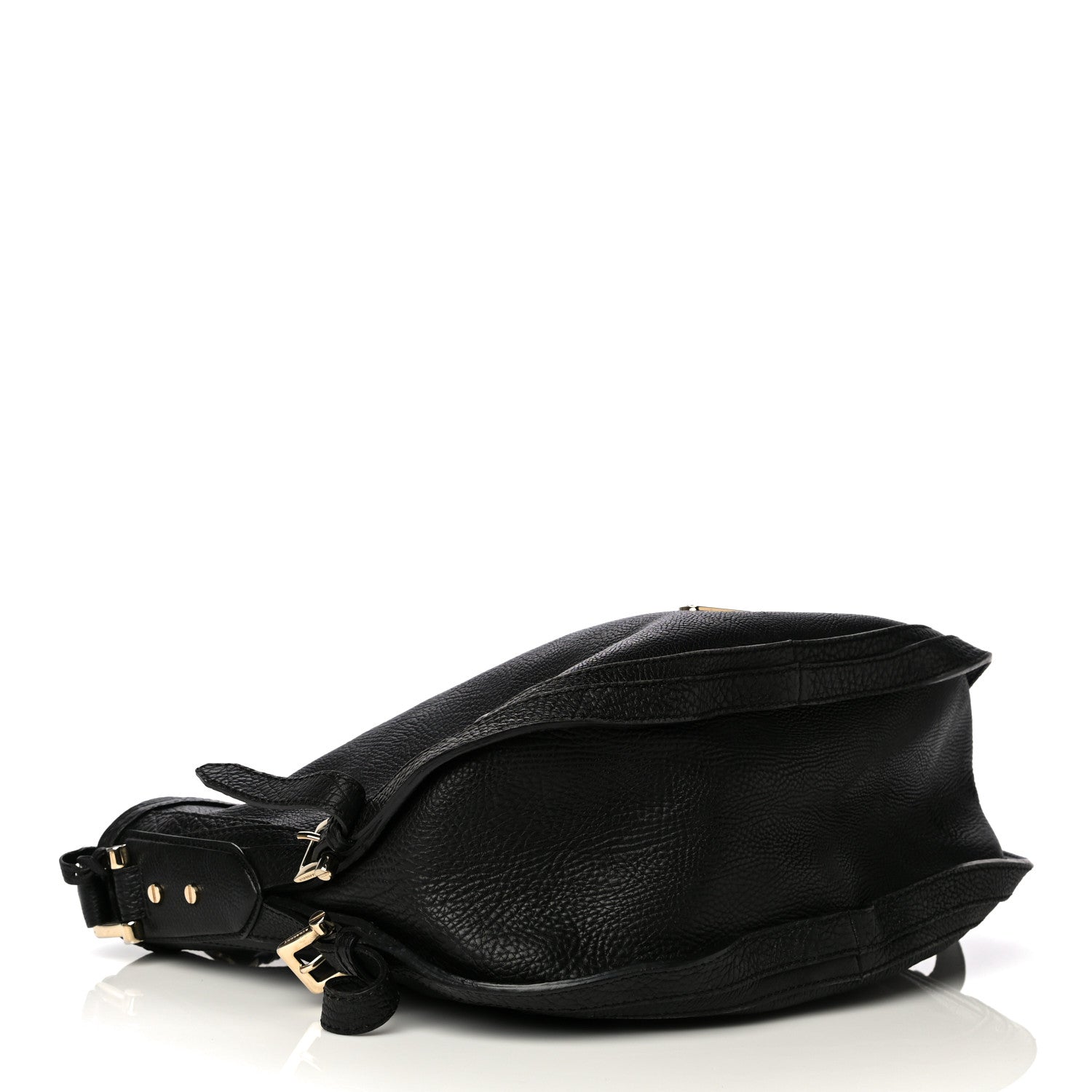Burberry Calfskin Hobo Black 3 of 10