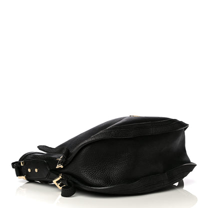 Burberry Calfskin Hobo Black 3 of 10