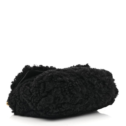 Chanel Shearling Sheepskin Medium Chanel 19 Flap Black 4 of 12