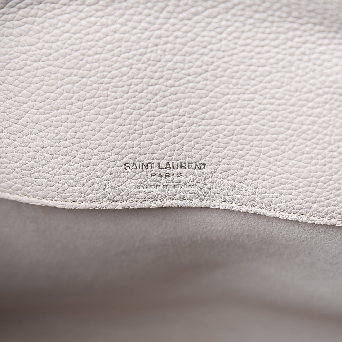 Grained Calfskin Small Sac De Jour Icy White
