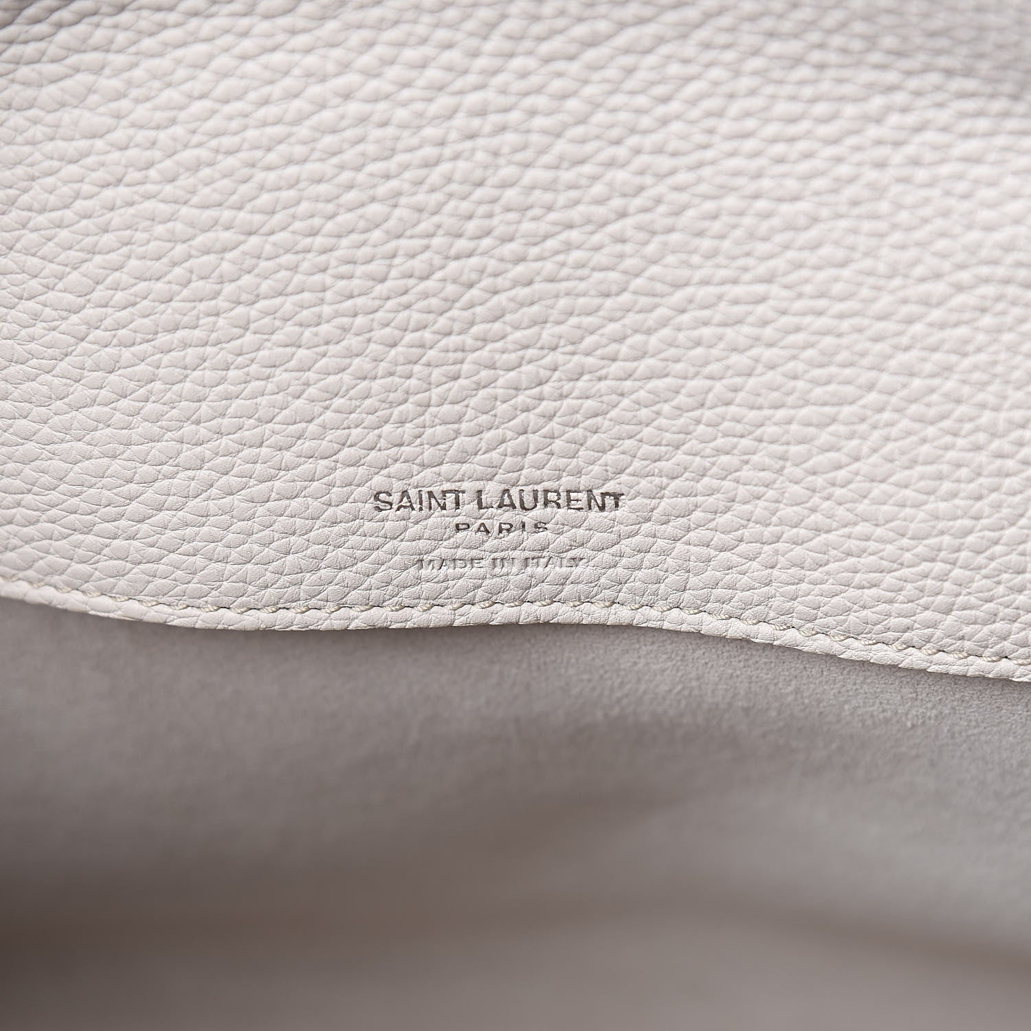 Saint Laurent Grained Calfskin Small Sac De Jour Icy White 6 of 9