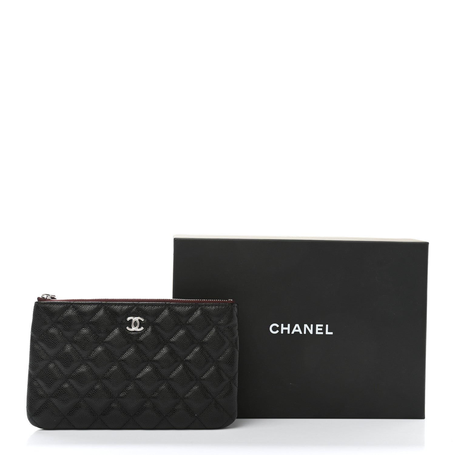 Chanel Caviar Quilted Cosmetic Case Black 8 of 8