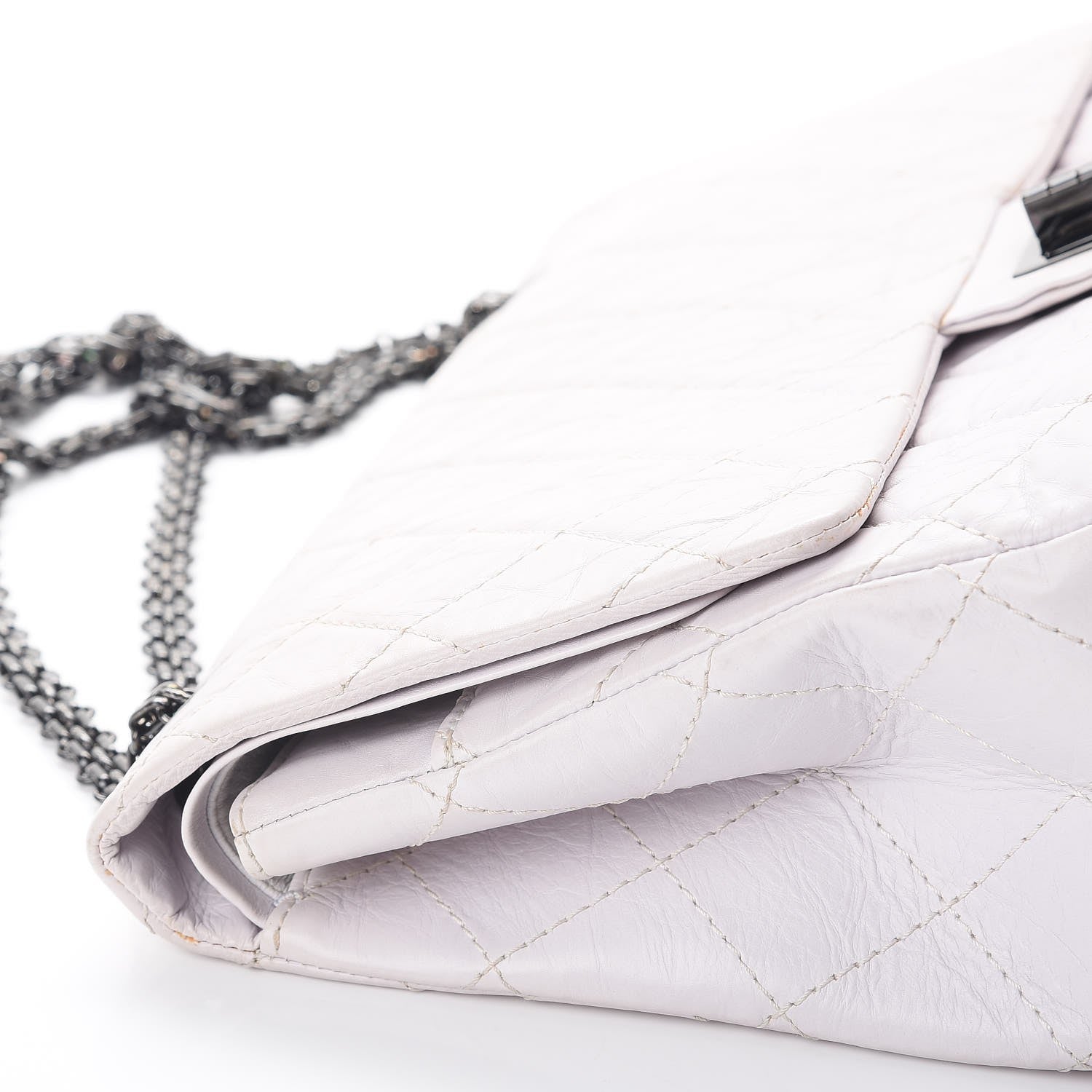 Chanel Aged Calfskin Quilted 2.55 Reissue 227 Flap White 13 of 13