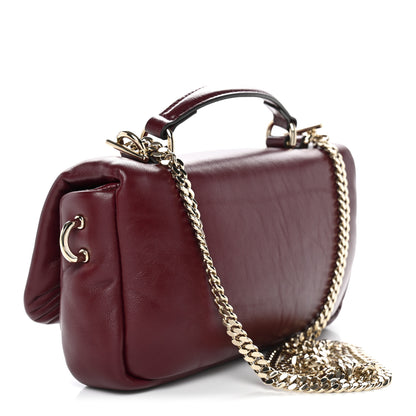 Gucci Lambskin Mini GG Milano Top Handle Shoulder Bag Rosso Ancora 3 of 10