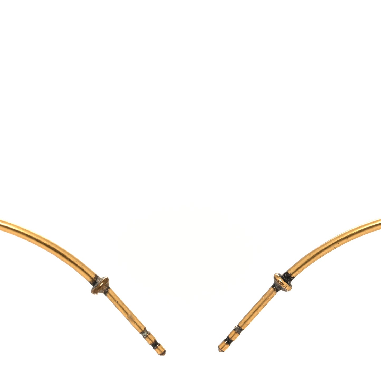 Metal J'Adior Hoop Earrings Aged Gold