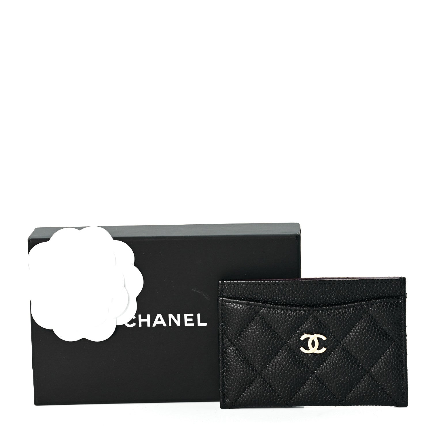 Chanel Caviar Quilted Card Holder Black 9 of 9