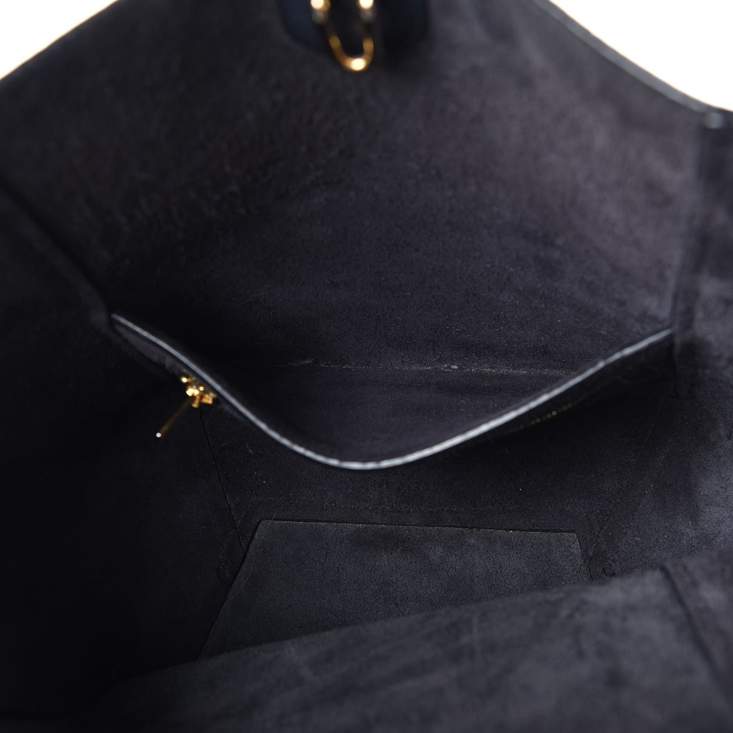 Soft Grained Calfskin Small Sangle Bucket Bag Navy
