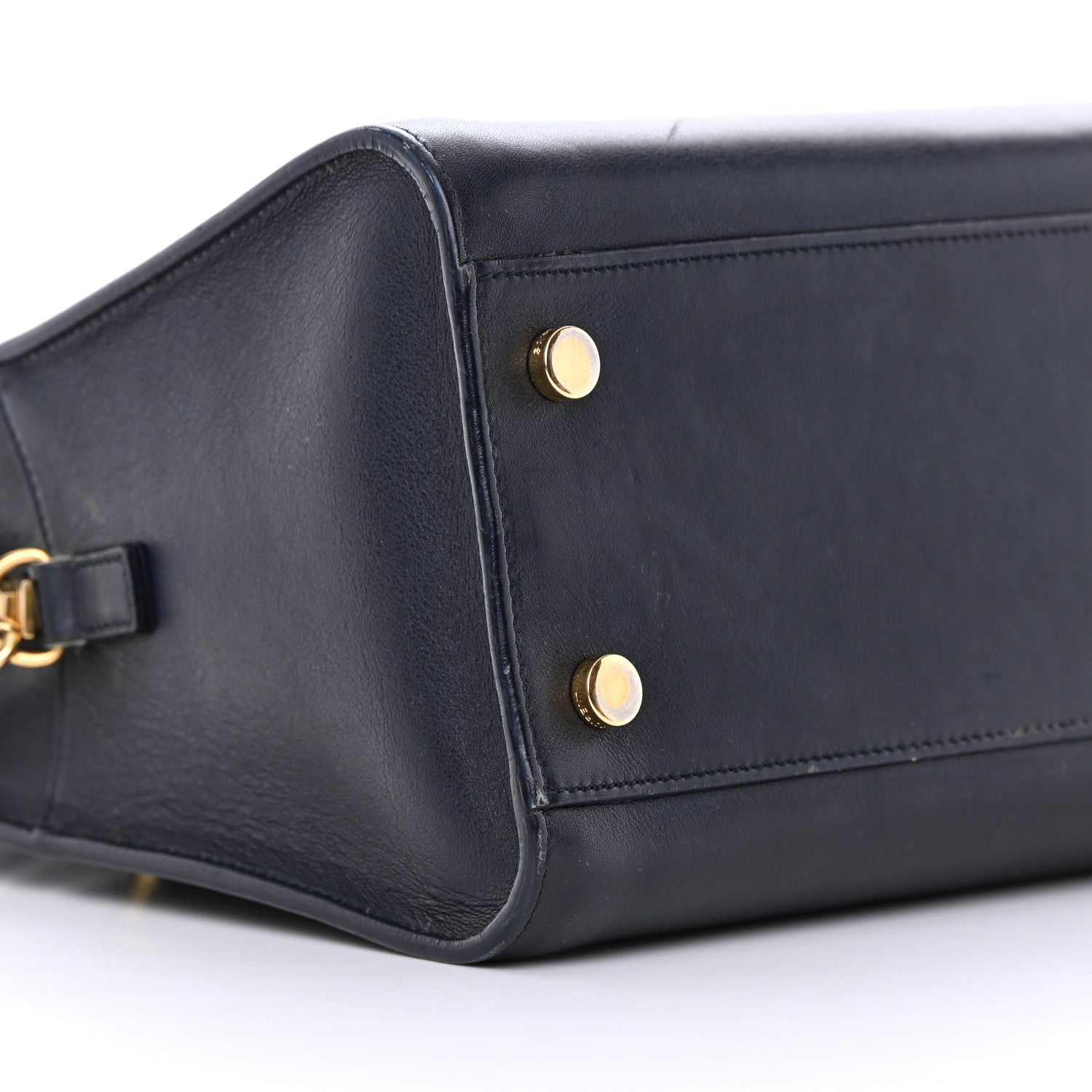 Saint Laurent Smooth Calfskin Small Monogram Cabas Navy 9 of 23