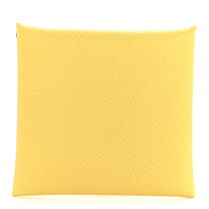 Hermes Epsom Bastia Coin Purse Jaune Mango 1 of 8