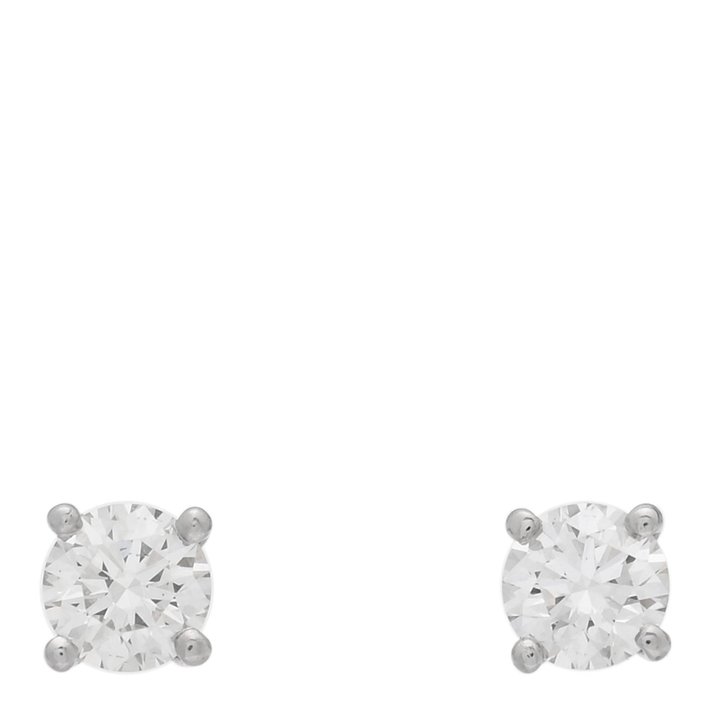 Platinum Diamond .32ctw Solitaire Earrings