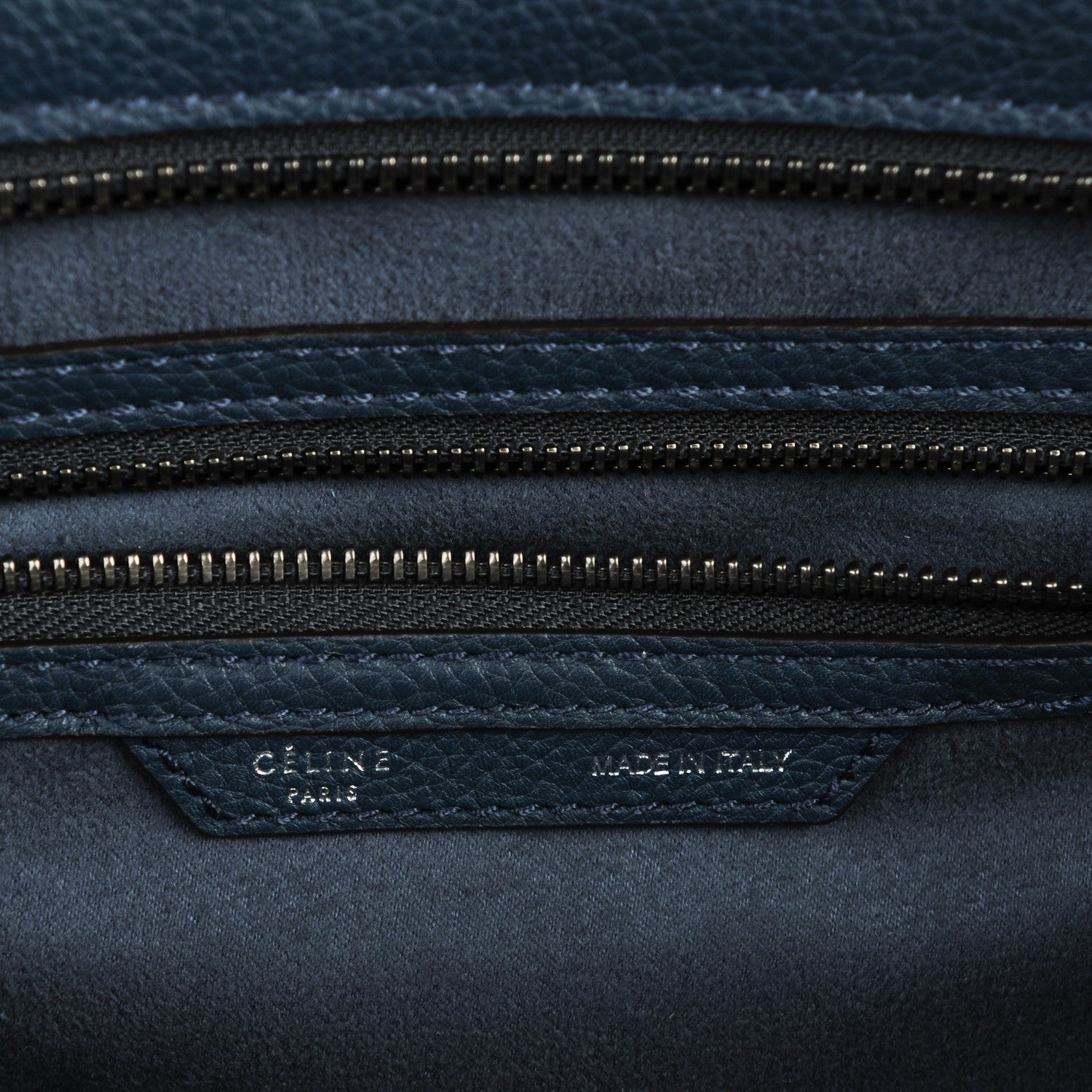 Celine Drummed Calfskin Mini Luggage Orage 7 of 8