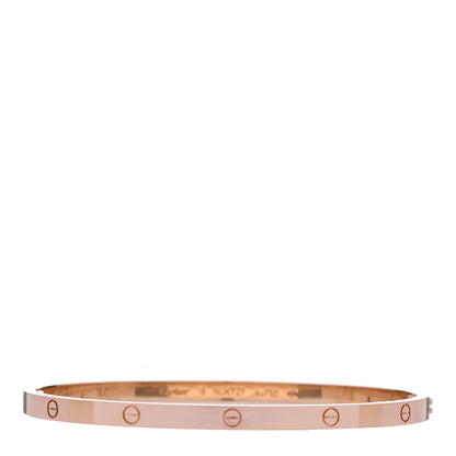 Cartier 18K Pink Gold Small LOVE Bracelet 18 1 of 9