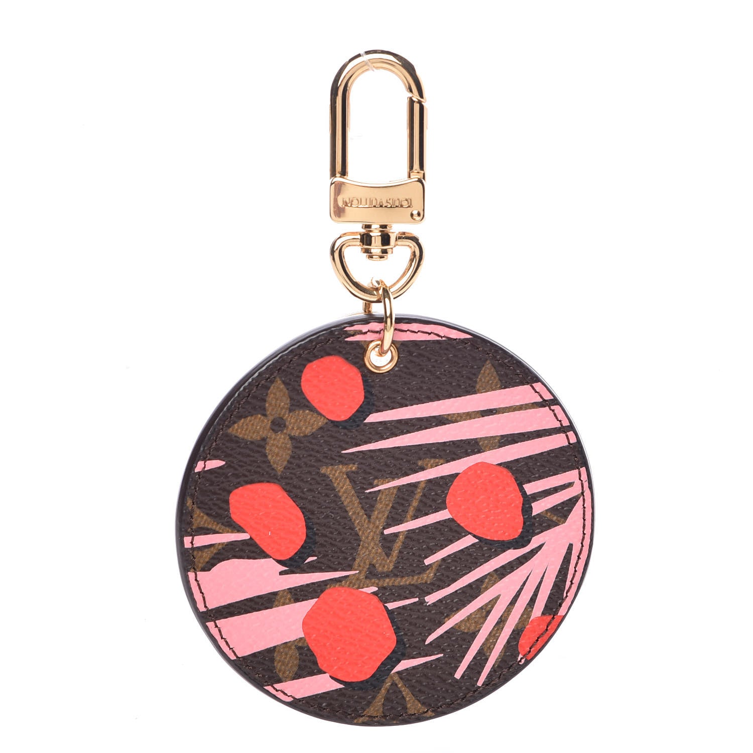 Louis Vuitton Monogram Jungle Dots Bag Charm Key Ring Sugar Pink Poppy 1 of 3