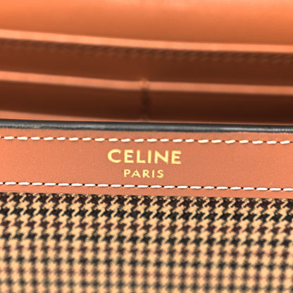 Celine Textile Calfskin Pied De Poule Print Margo Wallet on Chain Multicolor 6 of 11