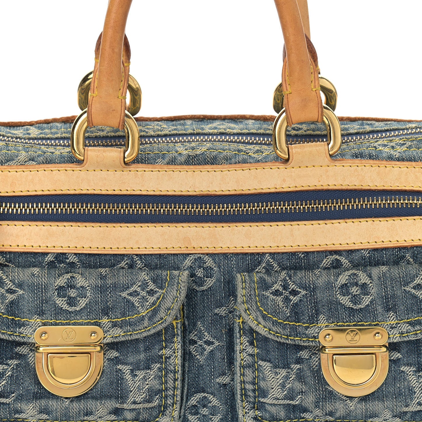Monogram Denim Neo Speedy Blue