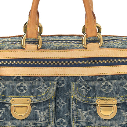 Louis Vuitton Monogram Denim Neo Speedy Blue 9 of 14