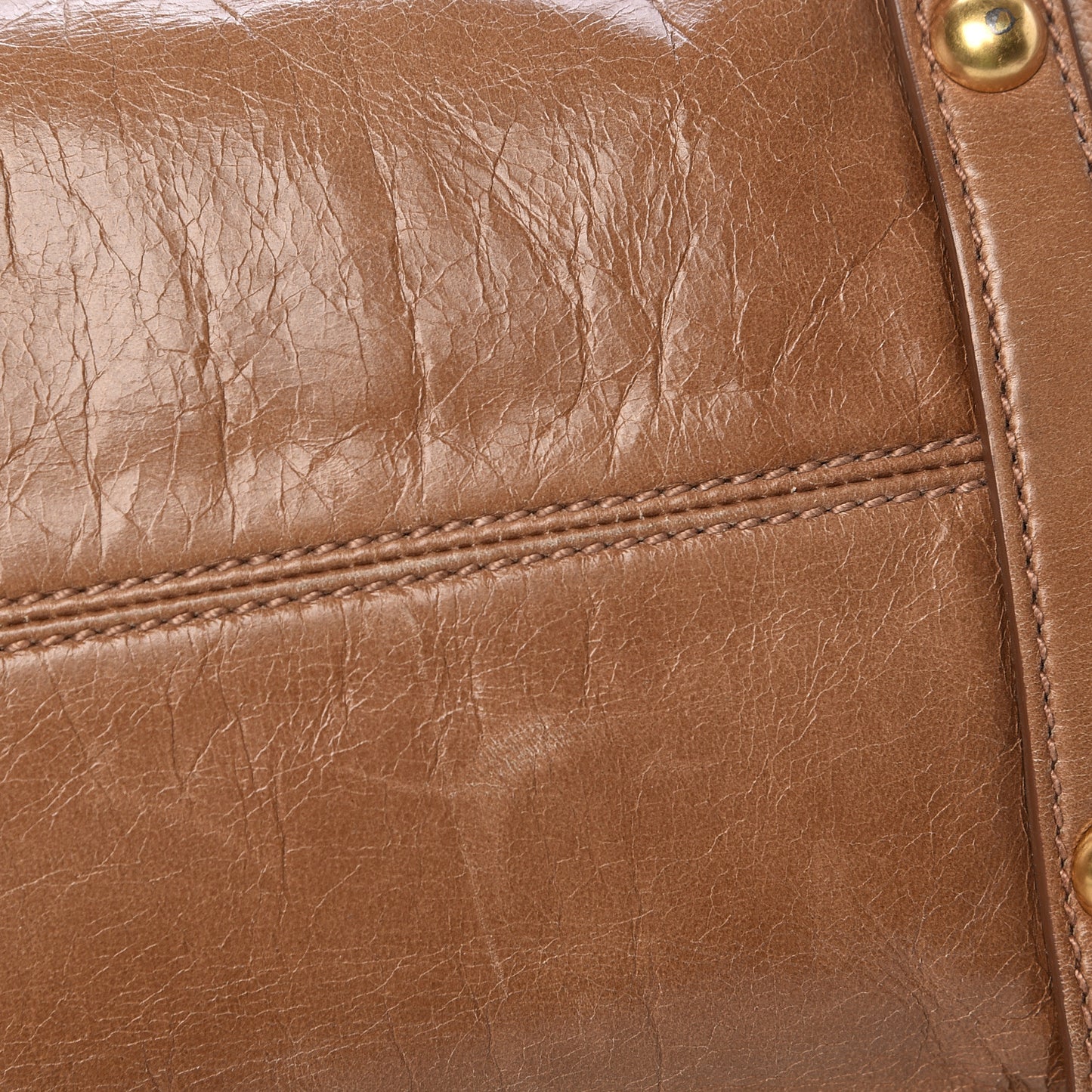 Vitello Lux Mini Bow Bag Brown