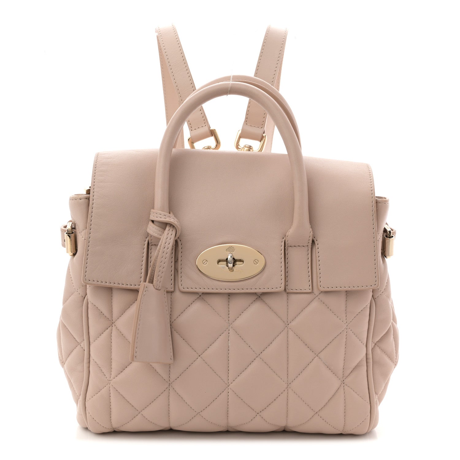 Mulberry Nappa Quilted Mini Cara Delevingne Convertible Bag Oatmeal 1 of 13