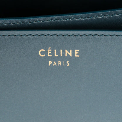 Celine Box Calfskin Medium Classic Box Flap Bag Slate Blue 6 of 6