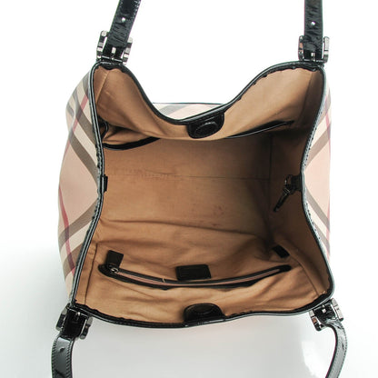 Burberry Supernova Check Small Tote Black 5 of 8