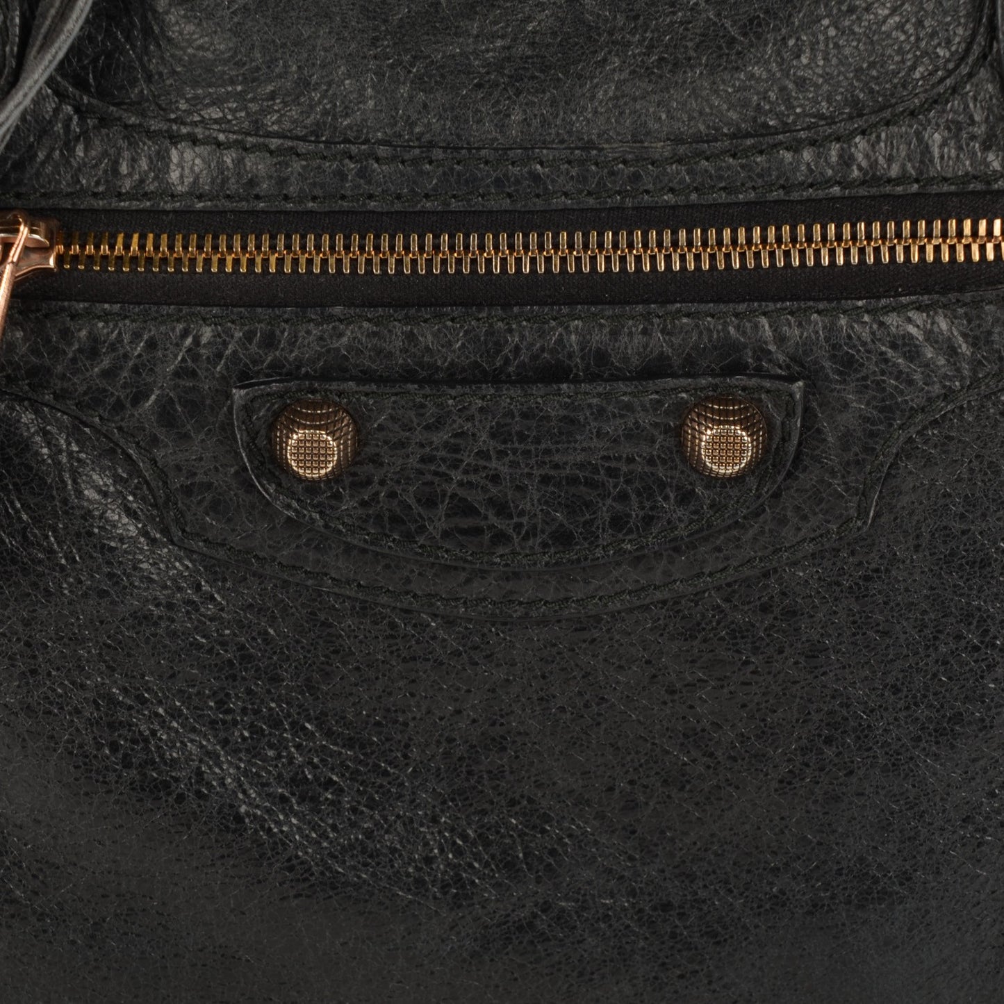 Agneau Giant 12 Rose Gold Hardware City Black
