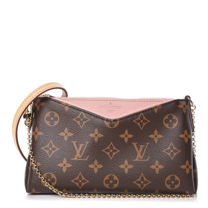 Louis Vuitton Monogram Pallas Clutch Rose Poudre 1 of 11