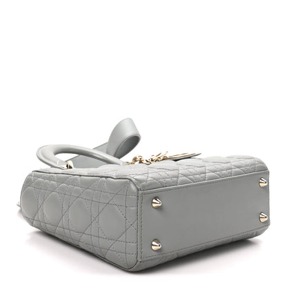 Christian Dior Lambskin Cannage Small My ABCDior Lady Dior Grey 4 of 10