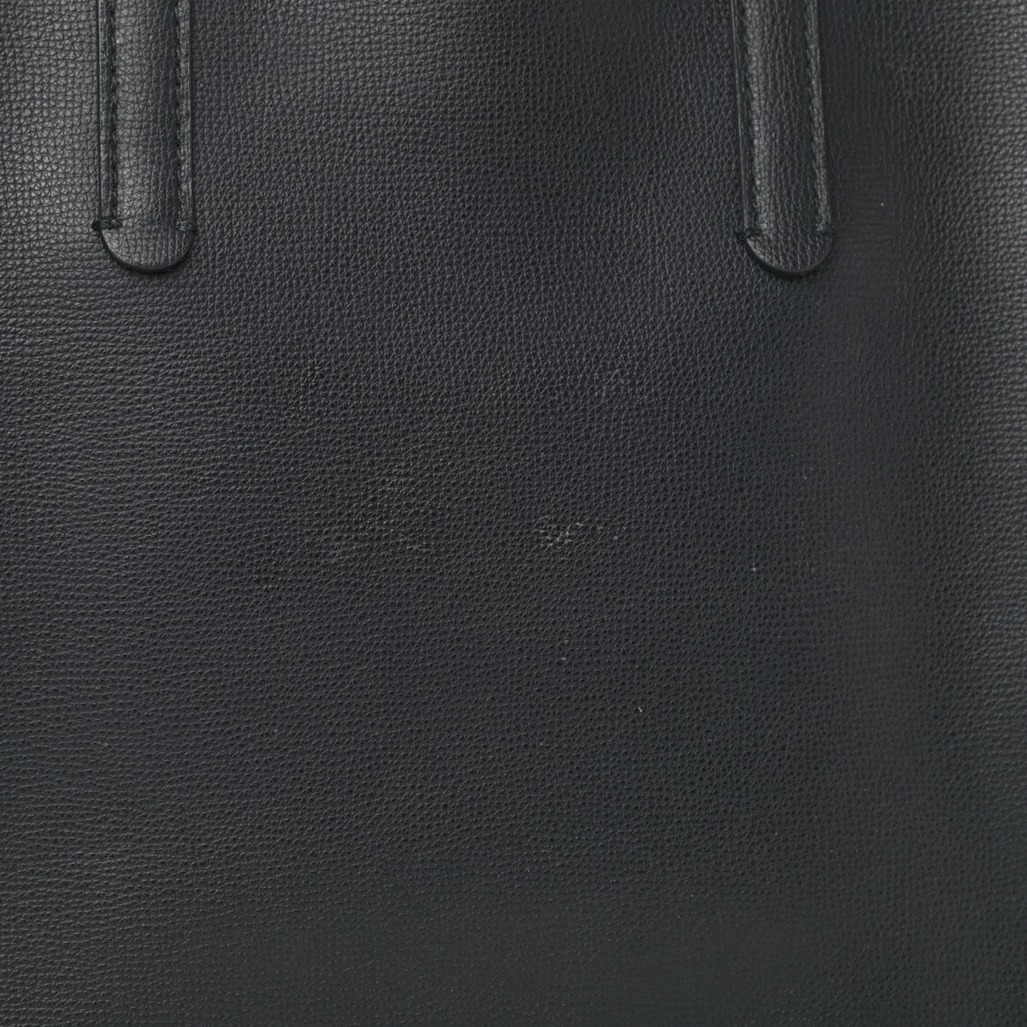 Calfskin TB Motif Embossed Medium Tote Black