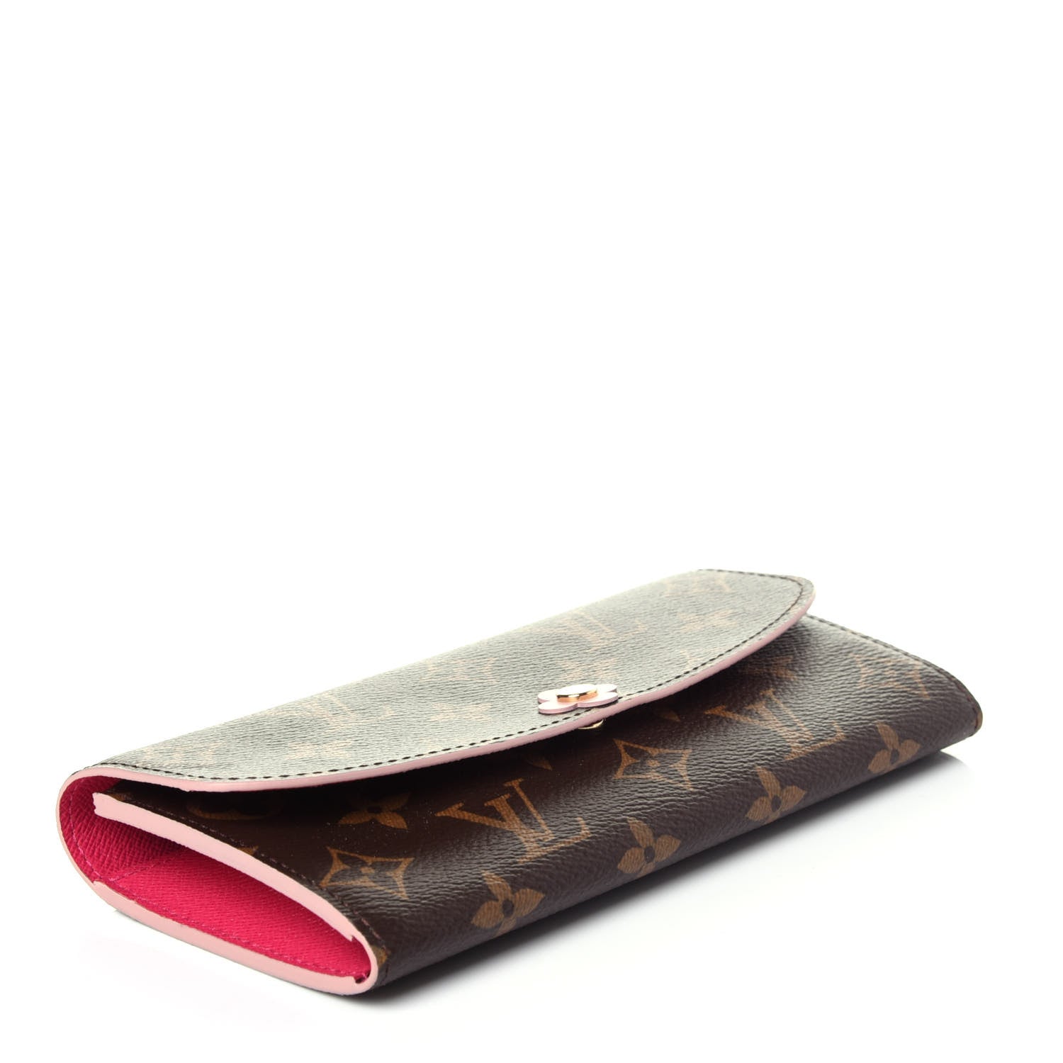 Louis Vuitton Monogram Bloom Flower Emilie Wallet Fuchsia 4 of 12