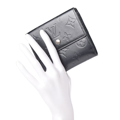 Louis Vuitton Mat Monogram Elise Wallet Blue 2 of 10